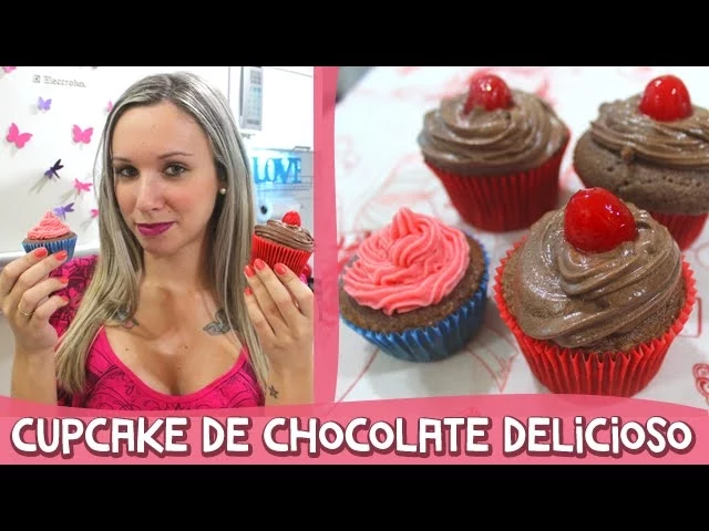 COMO FAZER CUPCAKE DE CHOCOLATE RECHEADO E DELICIOSO! SEGREDINHOS #11