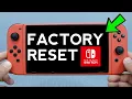 How to Factory Reset Wipe Erase Nintendo Switch before Selling