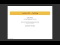 SE 350 Lecture 23 Caching