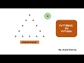 Hollow Upright Pyramid Pattern Patterns in Python Python Lectures