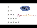 Pyramid Pattern simple way in php how to create pattern in php