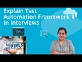 How To Explain Test Automation Framework In Interviews For Selenium Malayalam Tutorial