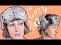 How to Sew Ushanka Style Hat with Faux Fur Lining Russian Inspired Fashion DIY Tutorial