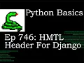 Python Basics Tutorial Put A Header On Our Web Page