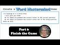 Create a Word Mastermind Game TG14 6 Static Final Variables