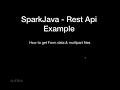 SparkJava Rest Api - FormData File uploading