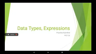 Class XI - Data Types Expressions Mutable Immutable values