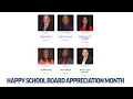 Beaumont ISD School Board Appreciation Month 2025-26