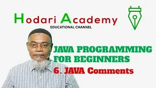 Java Programming for Beginners - 6 JAVA Comments