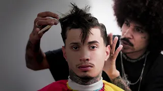 Ele pediu para eu concertar o seu cabelo… e eu fiz isso