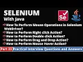 Part23-Selenium with Java Tutorial Practical Interview Questions and Answers Mouse Operations