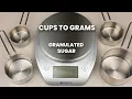 Cups To Grams Granulated Sugar