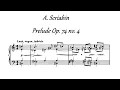 A. Scriabin - Five Preludes Op. 74 no. 4 Lent, vague, indécis