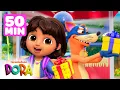 Dora Birthday Parties and Celebrations! w/ Swiper #4 🥳 50 Minutes | Nick Jr.