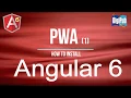 How to realize PWA in Angular6