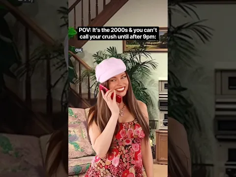 POV: It’s the #2000s & you can’t call your crush until after 9pm. #millennials #nostalgia