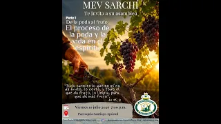 De la poda al fruto: poda y vida en el Espíritu - 10/7/2026 - Matrimonios en Victoria (MEV), Sarchí