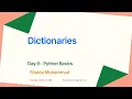 Lecture 9 Dictionary in Python Python Ramzan Free Online Course in Pashto 2025