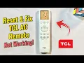 How to Reset TCL AC Remote - Fix Remote Control Issues
