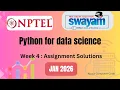 Python for data science week 4 assignment solution Jan 2026