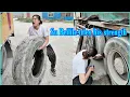 Download Lagu Nữ thợ sửa chữa lốp Su Beilile đi cứu hộ xe đổ bê tông