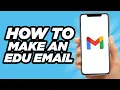 How To Make An Edu Email Tutorial 2022