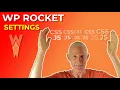 WP Rocket settings - combine CSS and JavaScript files 2021