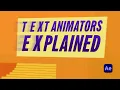 Text Animators in After Effects