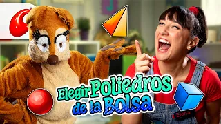 🟩​ 🔷​ ​ Elegir poliedros de la bolsa ​ 🔴​ Sketch Infantil | Humor para Niños @CantaJuego_Oficial