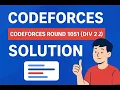 Codeforces Round 1051 Div 2 Problem A