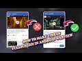 How to Enable Fullscreen mode in any s in webview Android Studio Tutorial