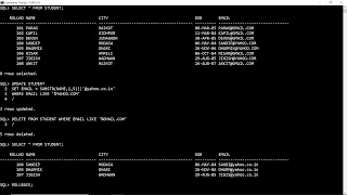 SQL-Lecture 12 - UPDATE DELETE COMMIT ROLLBACK SAVEPOINT
