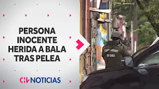 Violenta pelea en un servicentro terminó con victima inocente herida a bala en Santiago - CHV