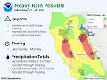 NWS Sacramento Weather Briefing for October 23-26 2021