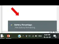 Battery percent desktop notifier using python AK