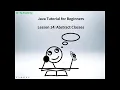 Java Tutorial for Beginners 14 Abstract Classes