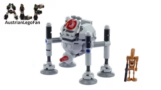 Lego Star wars 75077 Homing Spider Droid Microfighters Series 2 - Lego Speed Build Review