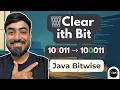 Java Program to Clear ith Bit of an Integer Set ith Bit to 0
