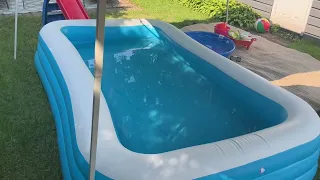 H2OGO Blue Rectangular Inflatable Family Pool Review Dive into endless summer fun