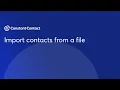 Import a file of contacts Constant Contact
