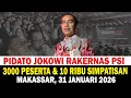 Lagu Pidato Jokowi di Rakernas PSI Makassar