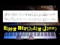 Happy Birt ay Jazz Intermediate-Advanced Piano Arrangement with sheet music