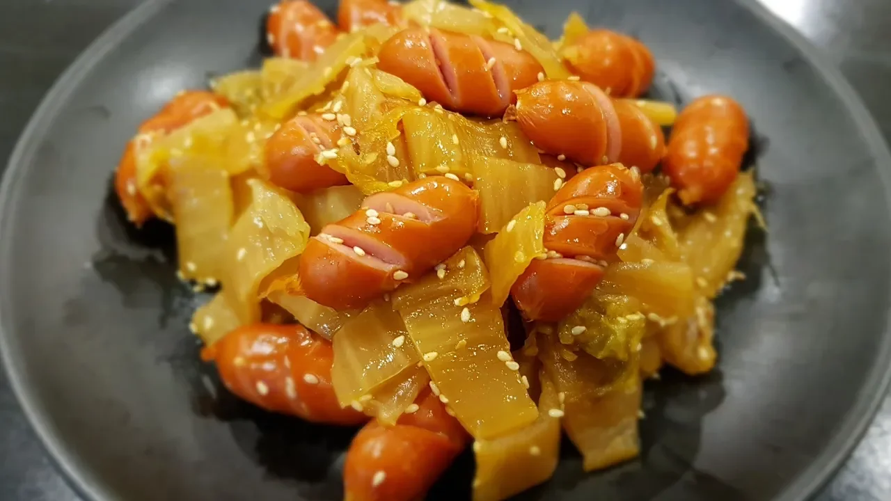 소시지김치볶음