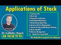Applications of Stack Stack Data Structures