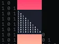Print Numbers 1 0 Pyramid Shape