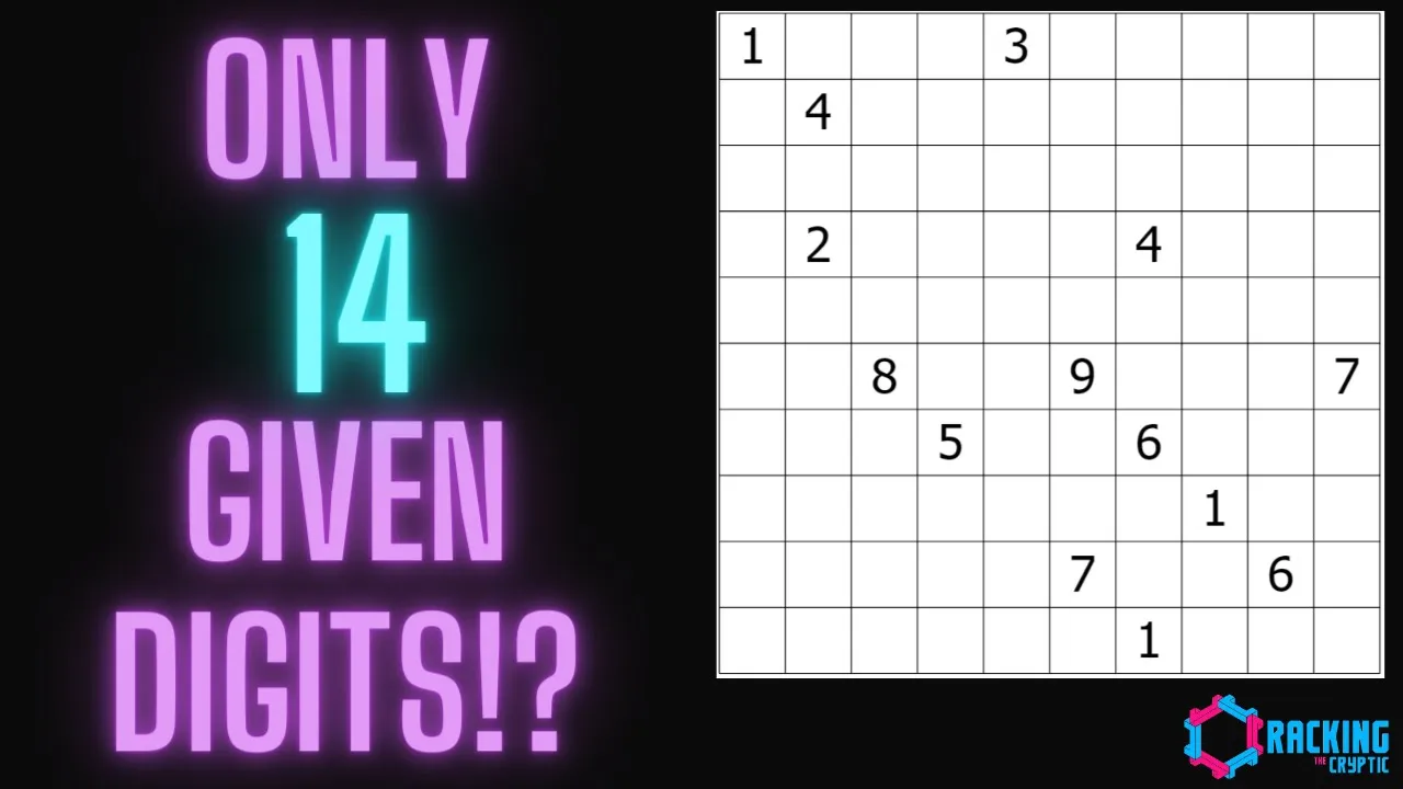 The Minimum Number Of Given Digits For A Sudoku Is Now 14