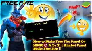 How To Make Free Fire Panel C HINDI A To Z Aimbot Panel Make Free Fire 