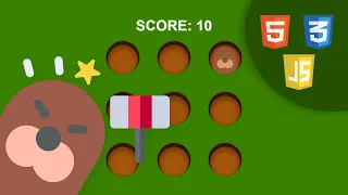 Whack-A-Mole Game - HTML CSS and JavaScript