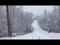 First snow fall in blairsville Georgia