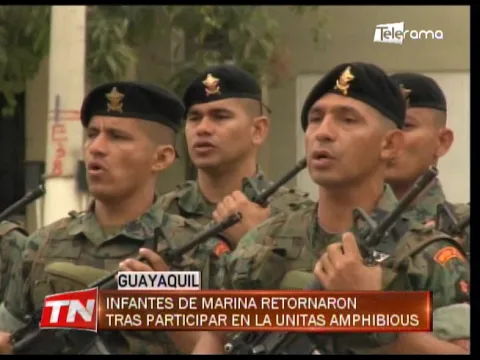 Infantes de marina retornaron tras participar en la Unitas Aphibious